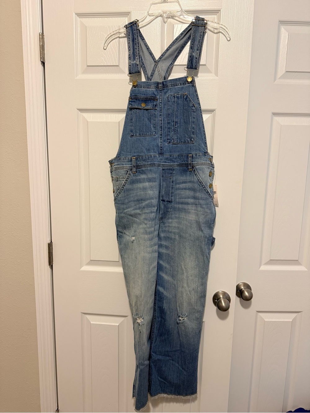 Pilcro Women's Light Blue Denim Overalls